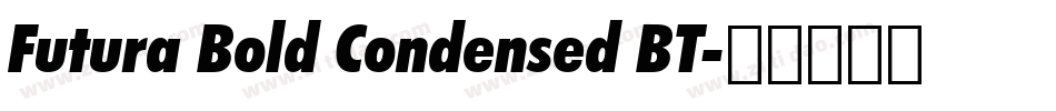 Futura Bold Condensed BT字体转换